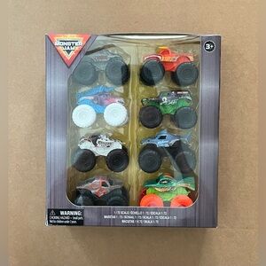 Monster Jam Minis 1:72 Scale 8-Pack Monster Truck Action Toy Figure Set - NEW